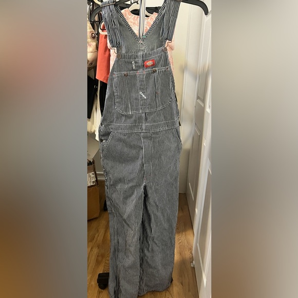 Dickies Pants & Jumpsuits Euc Dickies Jumpsuit With White Stripes Size Sm Poshmark